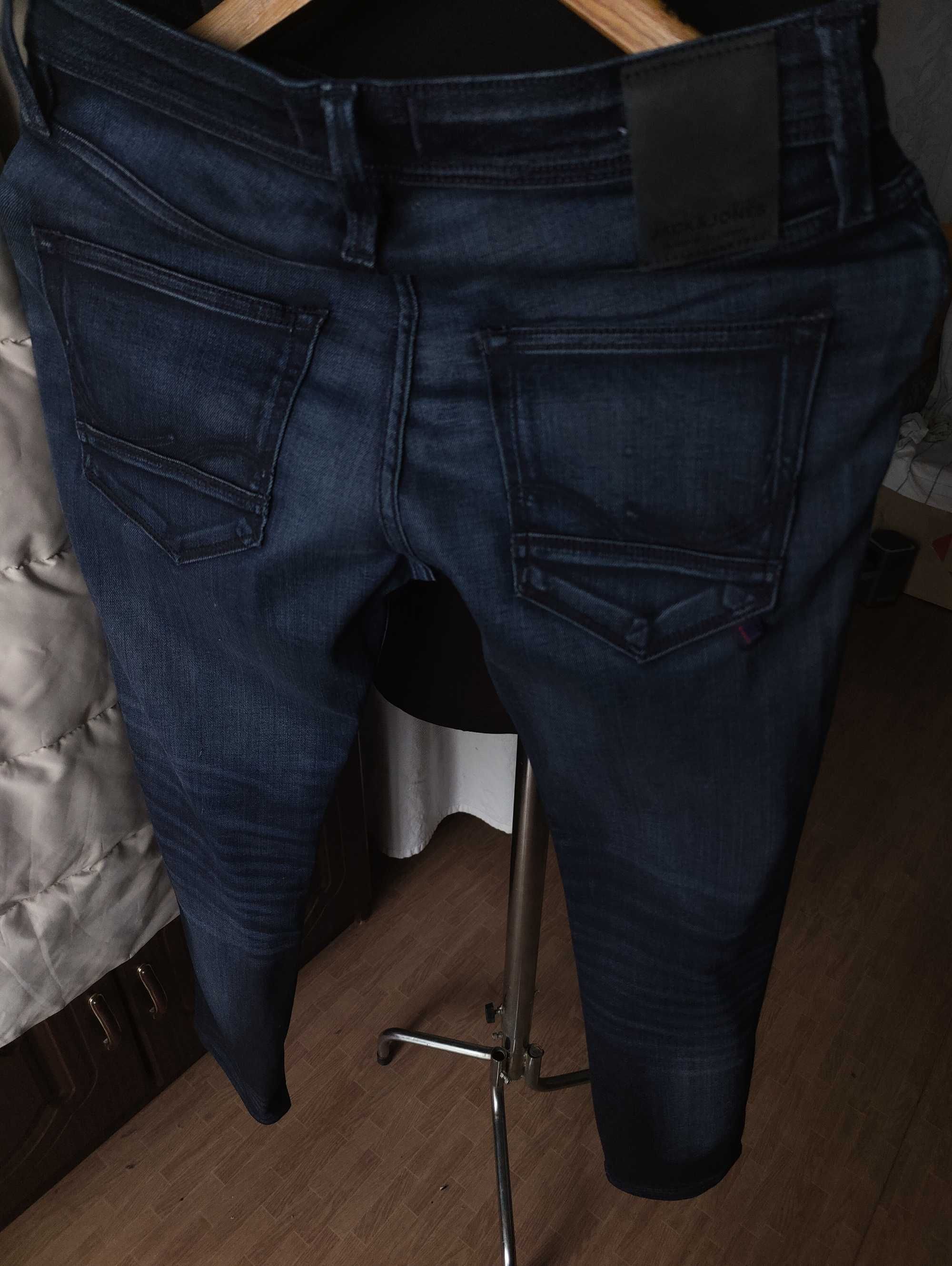 Джинсы Jack&jones Glenn jeans Дания w29 stretch dark navy.