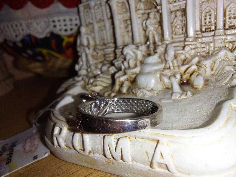 Помолвочное женское кольцо из серебра 925 пробы в стиле tiffany & co