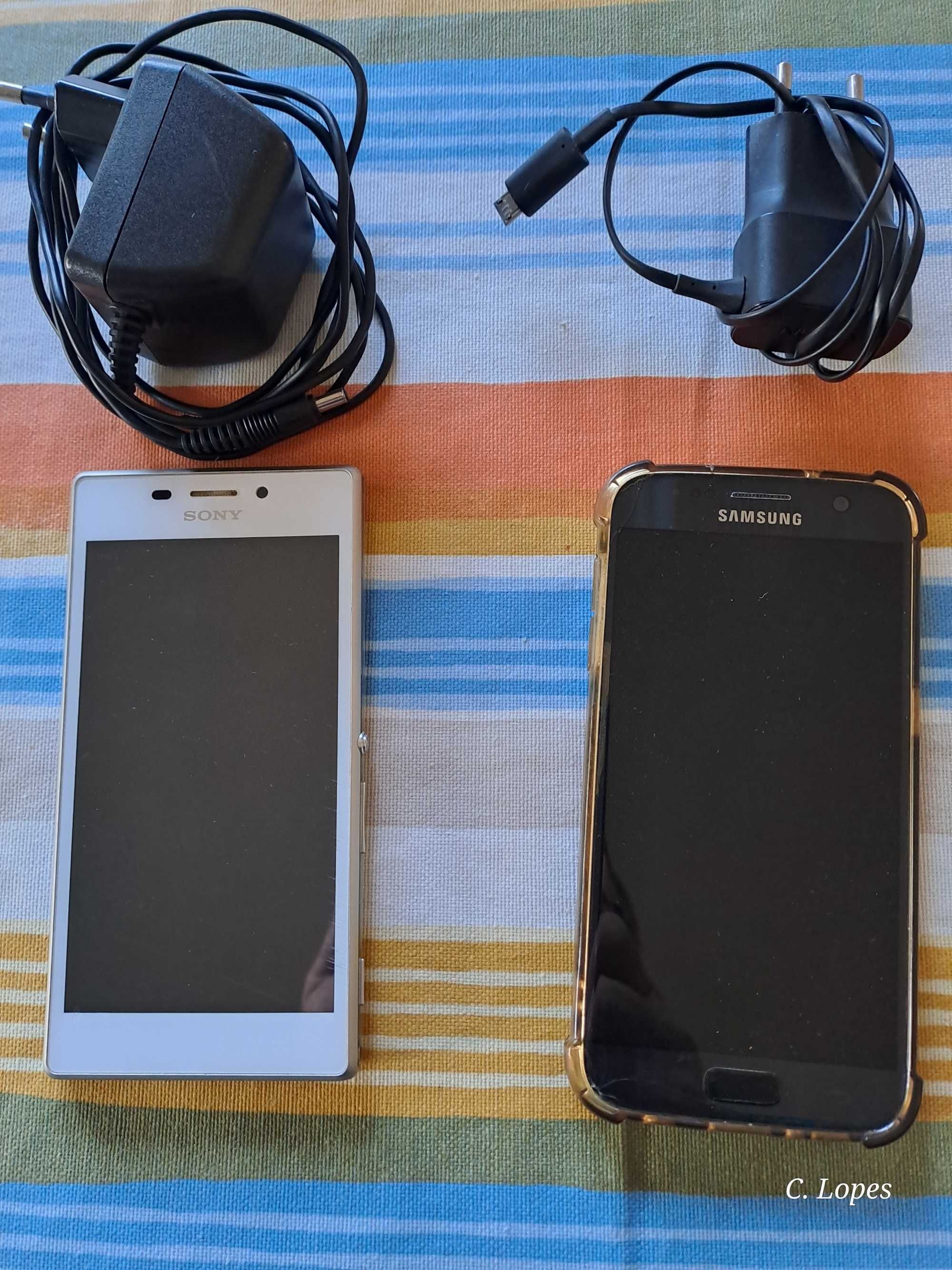 Telemóveis sony e samsung