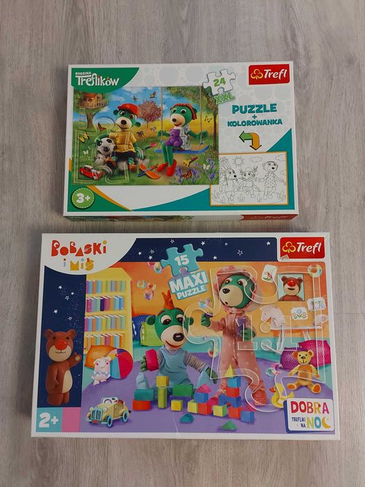 Zestaw puzzli Świnka Peppa Trefliki duze puzzle 2+ 3+