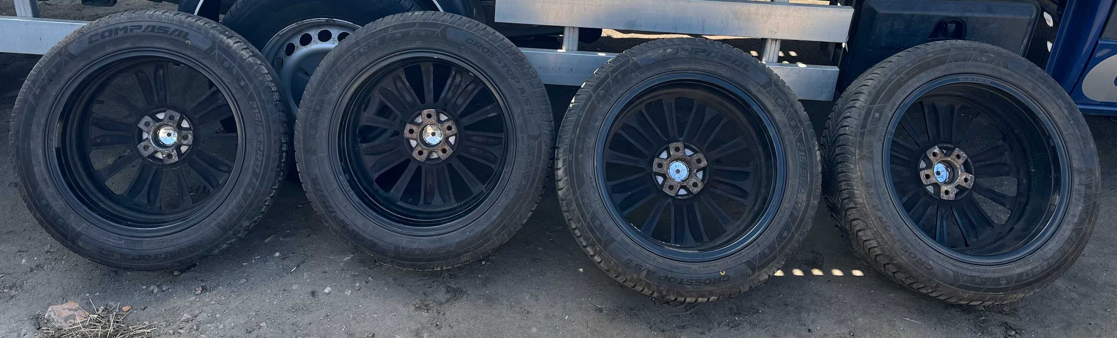 Felgi z oponami wielosezonowymi 5x108  215\55\R17 ET46 PEUGEOT 407