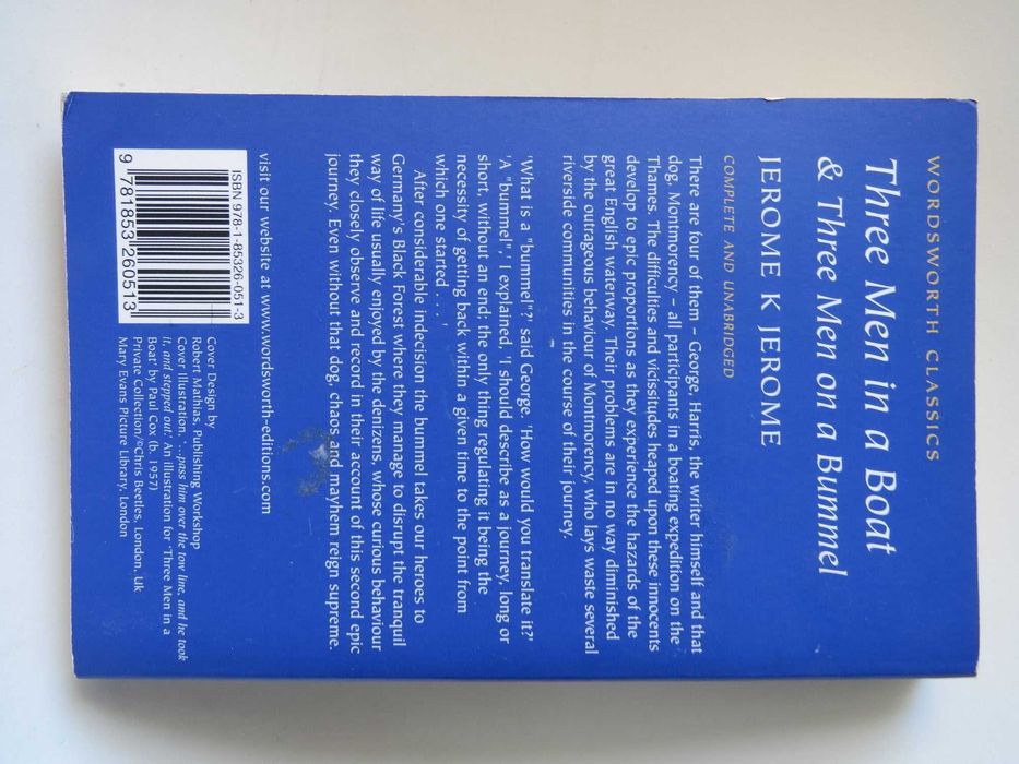 Three Men in a Boat Jerome K. Jerome