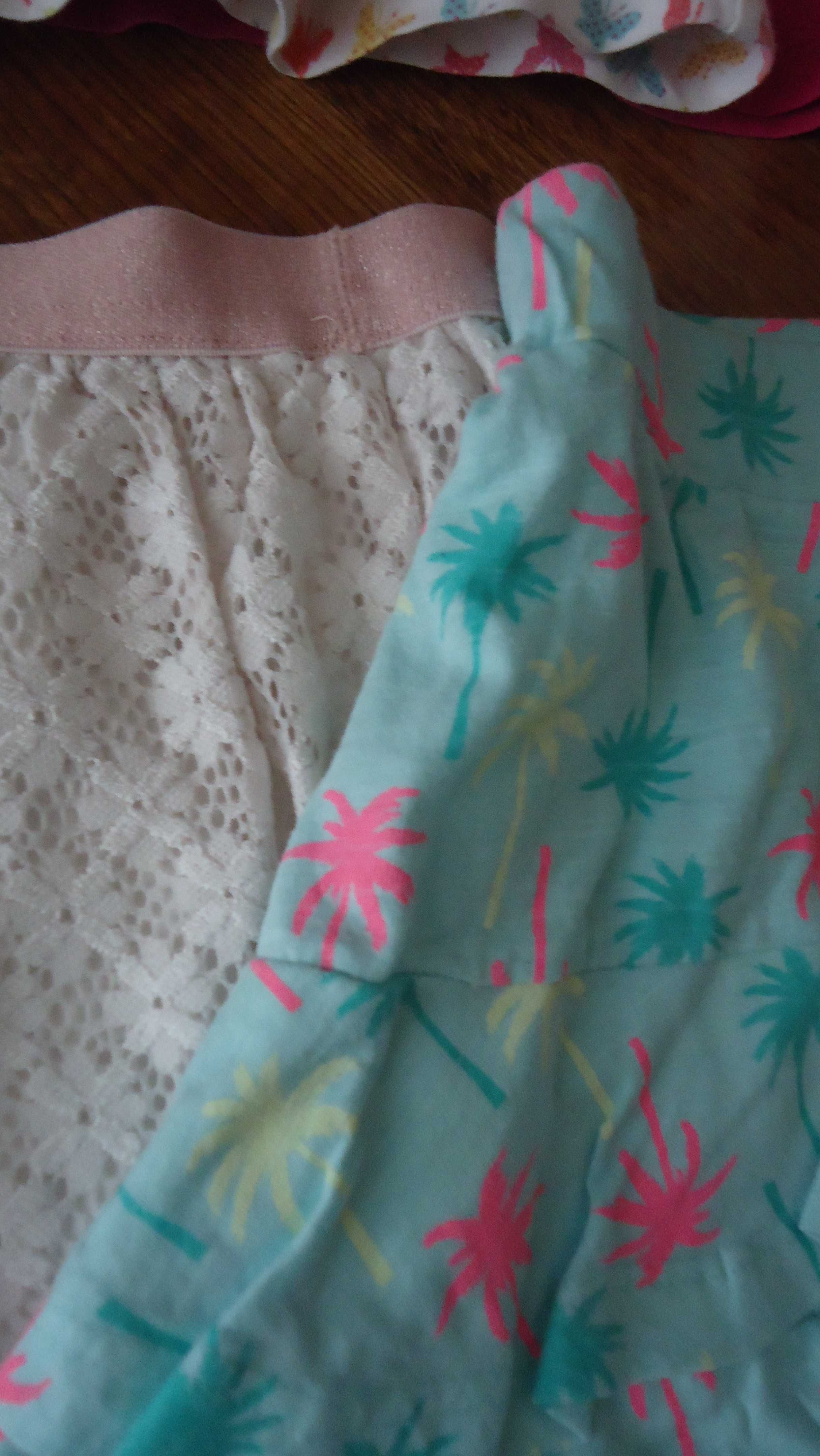 r.110/116 6szt/25zł komplet spódniczek LUPILU letnie spódnice H&M