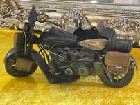 Mota metal com side car preta