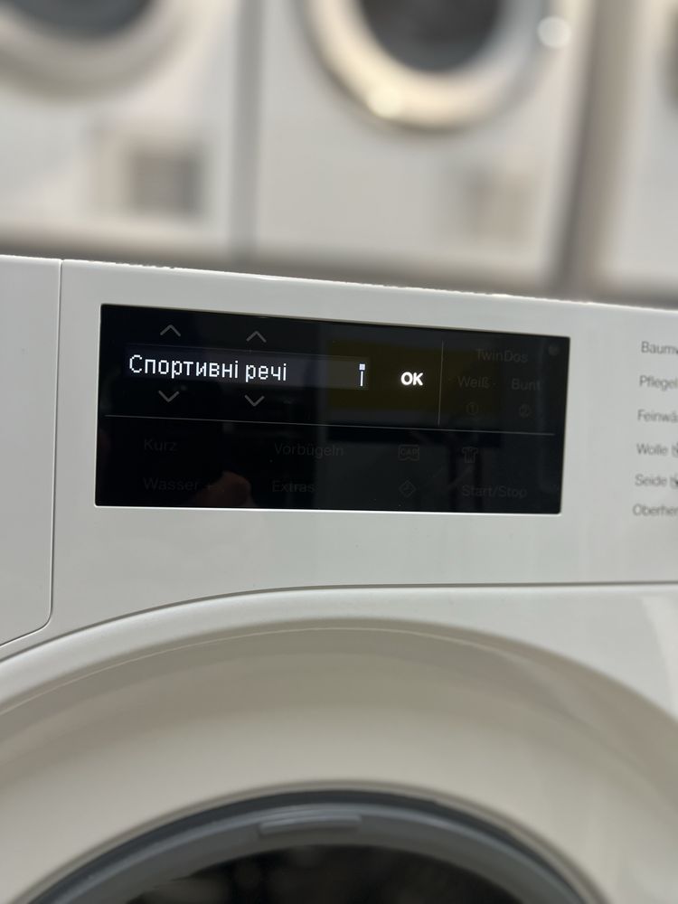 Пральна машина Miele WWE 660 WCS. Білий лотос. 8 кг. Українська  мова.