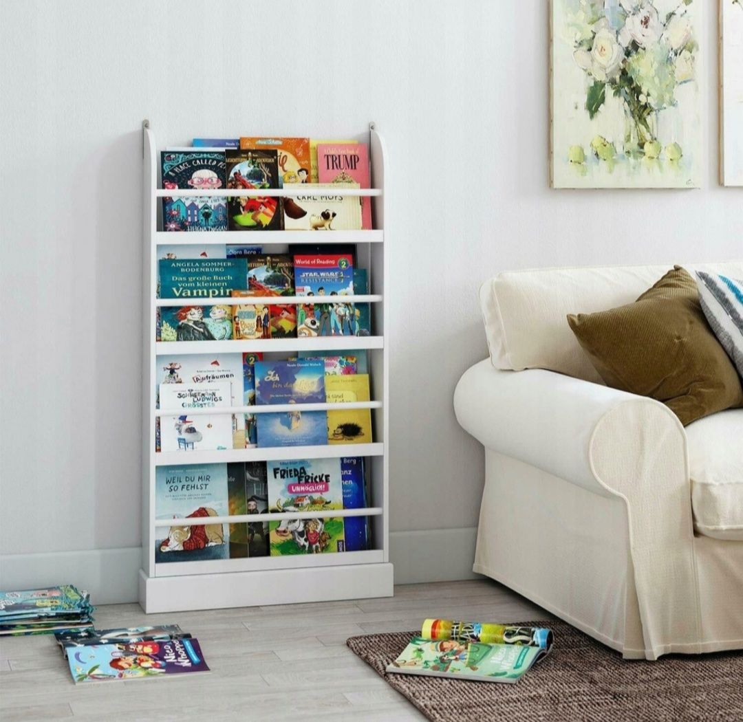 Szafka biblioteczka półka regał na książki dziecięca dla dzieci biała