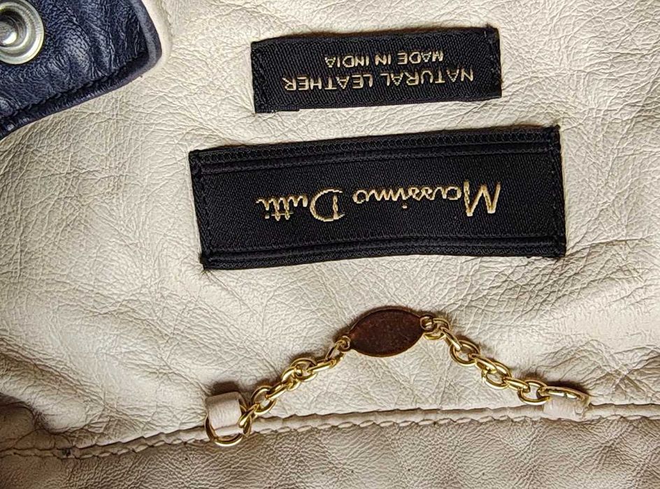 - Massimo Dutti  - Skórzana ramoneska, kurtka r. M