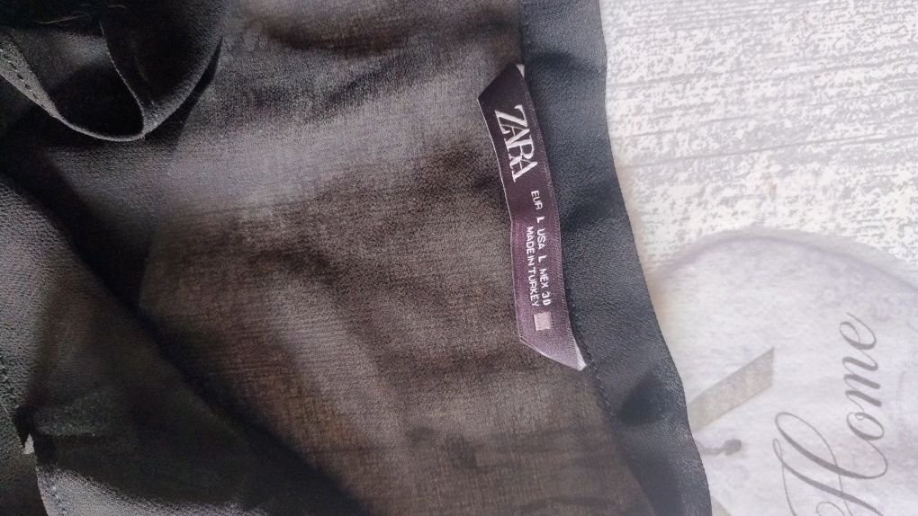 Elegancka koszula mgiełka rozmiar L . Zara . Rękaw 3/4