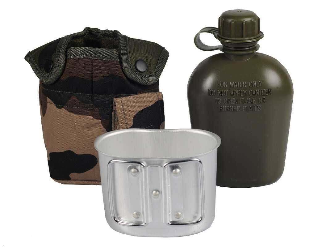 Армейская фляга с подстаканником и чехлом Mil-tec CCE -14506024
