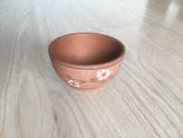 Zabytkowa kolekcjonerska ceramiczna miseczka z motywem kwiatów PRL