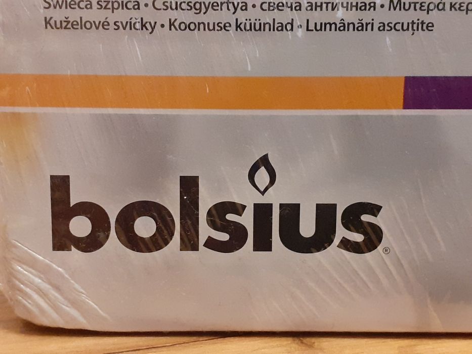 Столові свічки Bolsius (кремового колір)