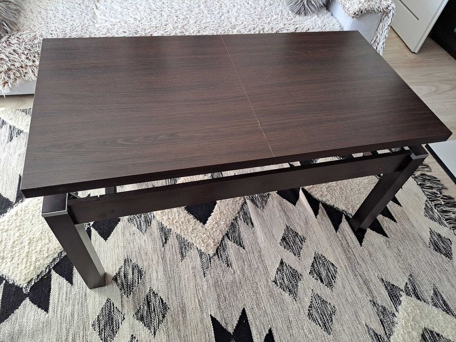 Rozkładany ławo-stół w kolorze wenge