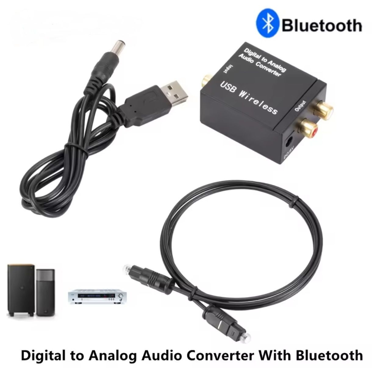 Audio konwerter OPTO SPDIF > RCA Cinch