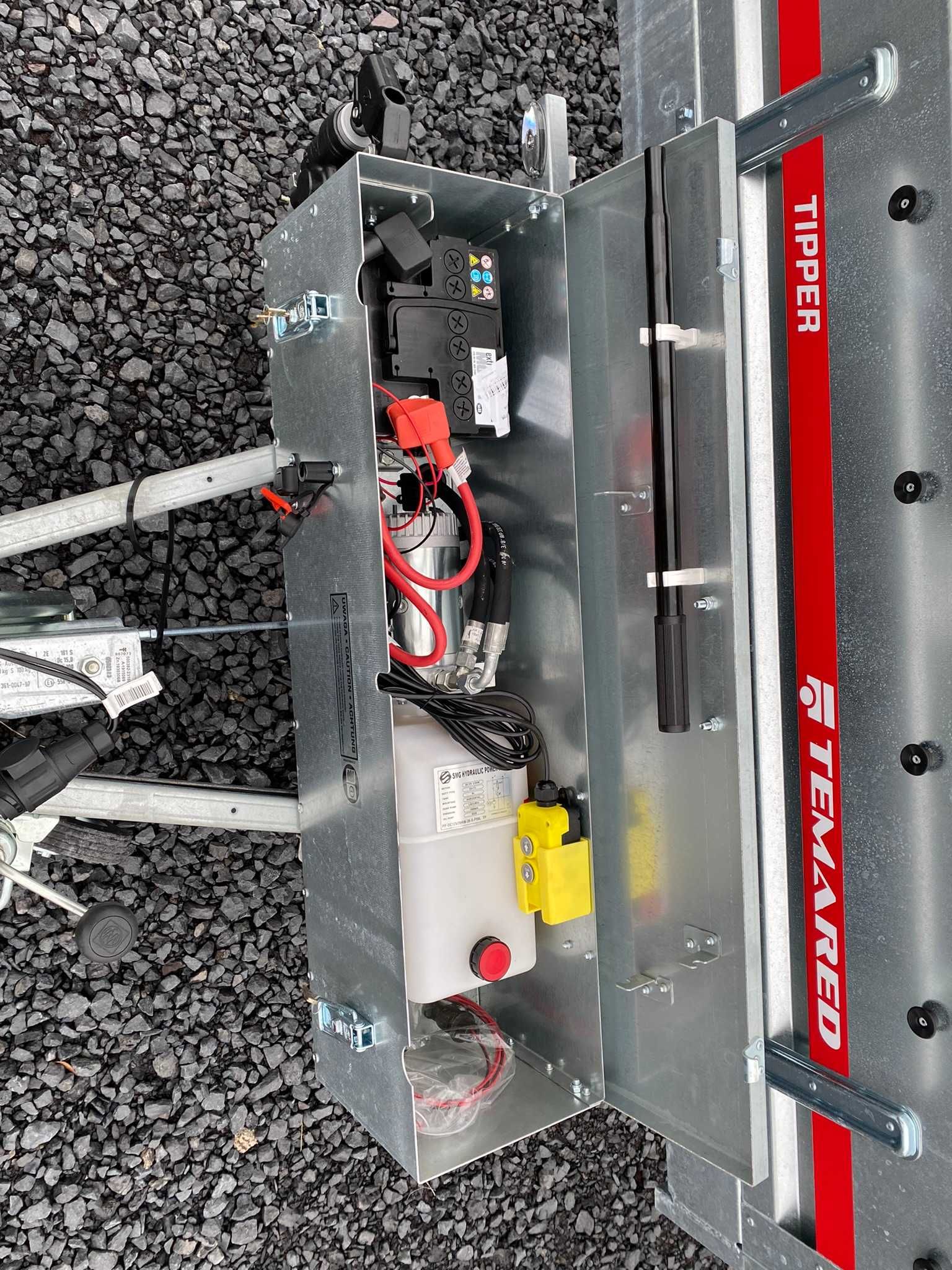 Temared ELEKTRYCZNA WYWROTKA kiper 253x152cm 1300KG dostawa RATY MOCNA