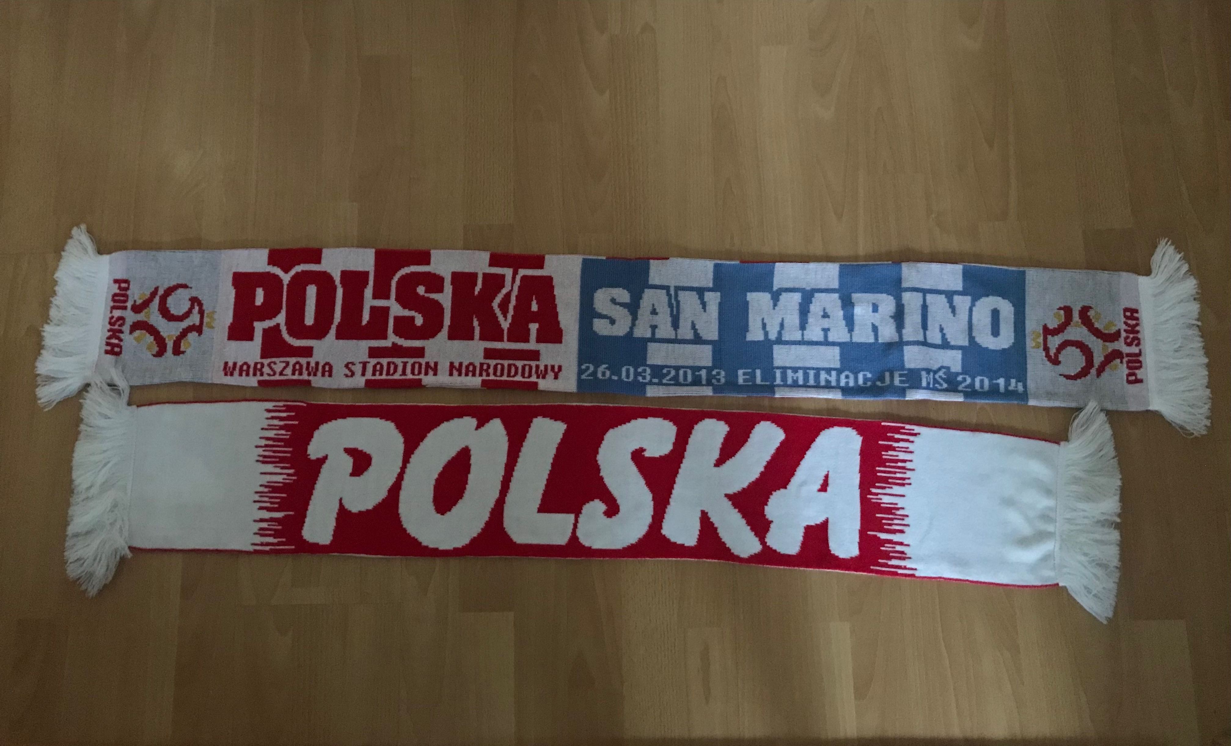 Szalik kibica Polska -eliminacje MŚ Koszulka Euro 2012 Olimpiada 2010