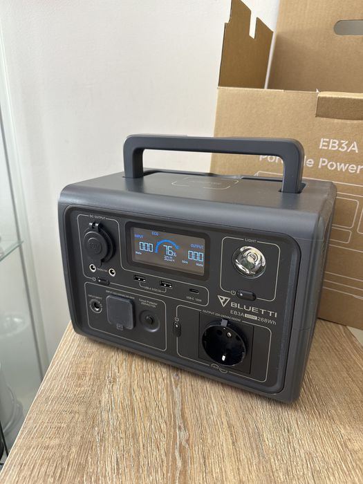 Зарядна станція Bluetti EB3A 600 вт, 268вт, год для дому UPS,ДЖБ