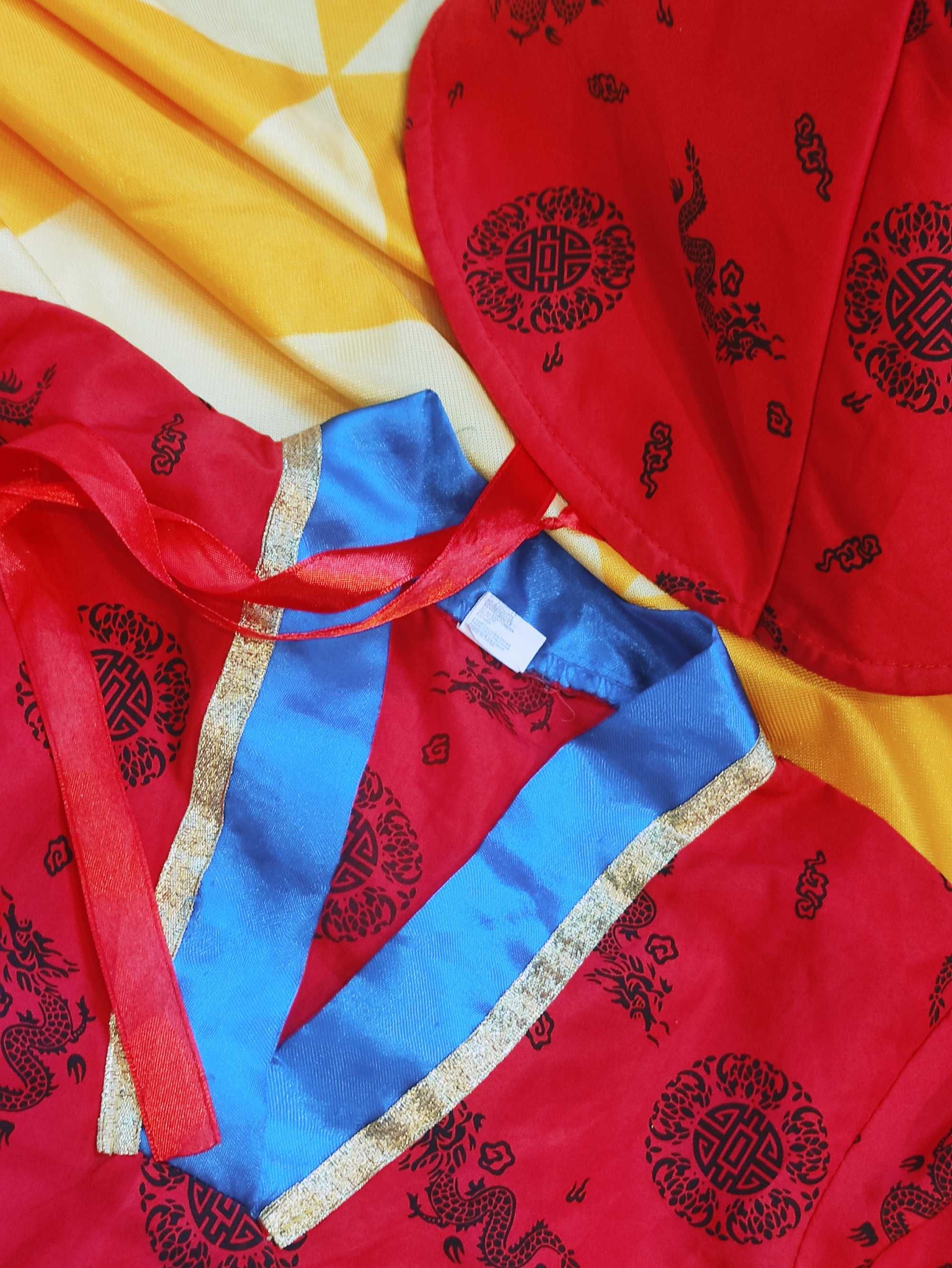 Oportunidade - Fato com chapéu Oriental Chinês Unisex Carnaval Fantasy