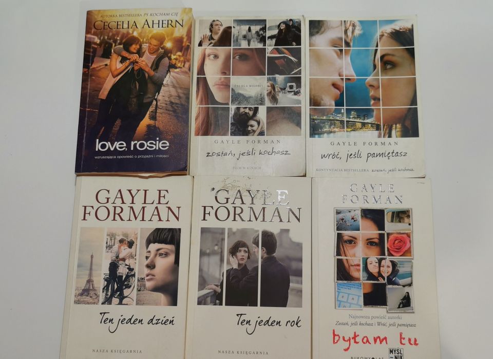 książki autorstwa Cecelia Ahern i Gayle Forman