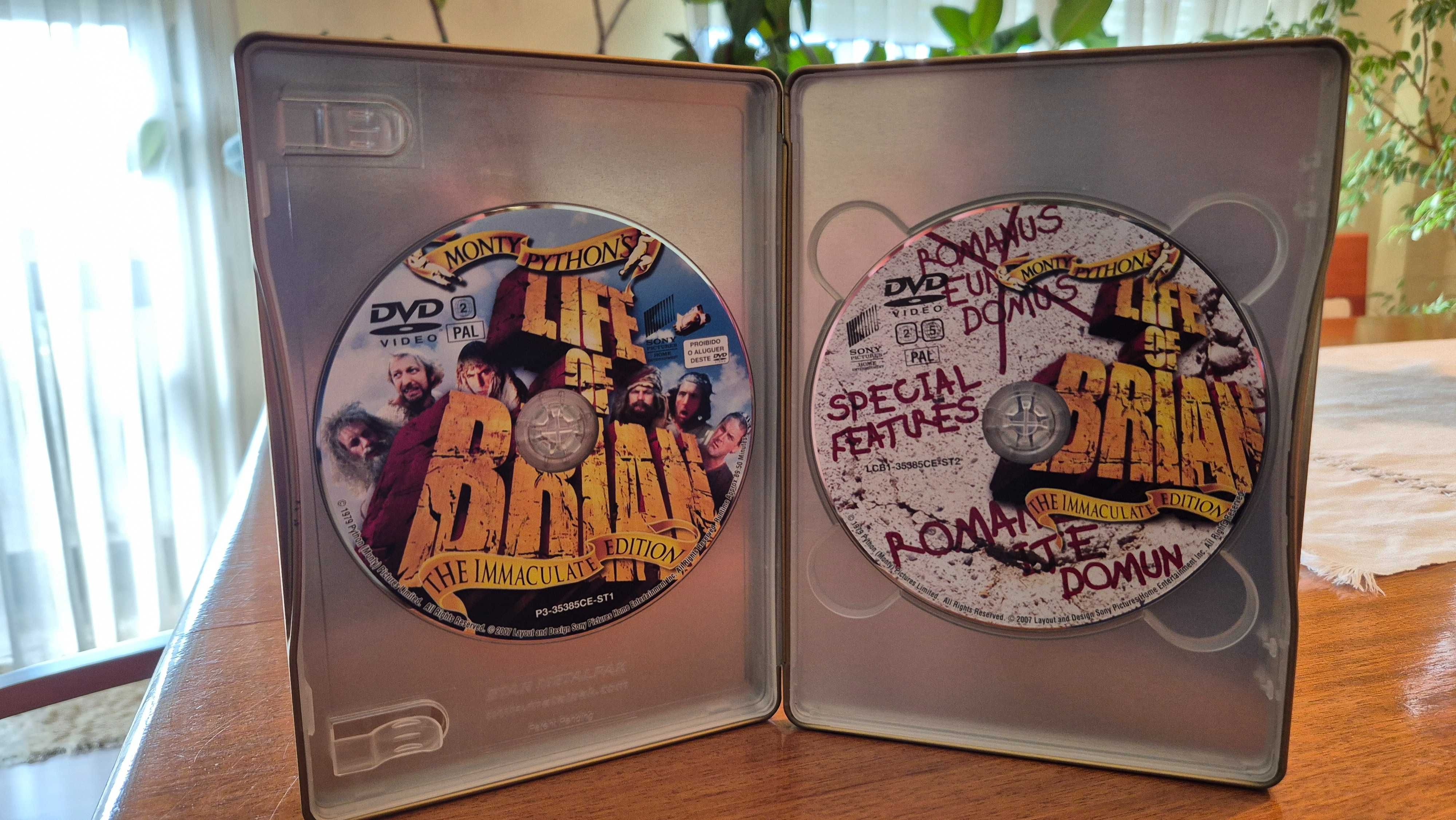 Vendo Filme "A VIDA DE BRIAN", dos Monty Python-Edição Metálica 2 DVDs