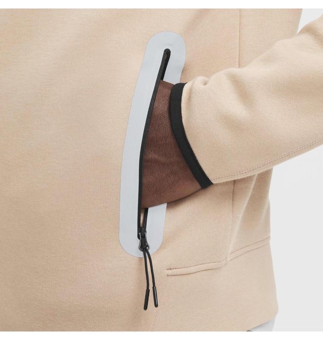 Толстовка чоловіча Nike Tech Fleece Reflective Beige HQ3746-200 ориг