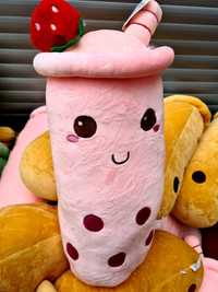 Nowa super maskotka pluszak w stylu Bubble Tea różowa - zabawki
