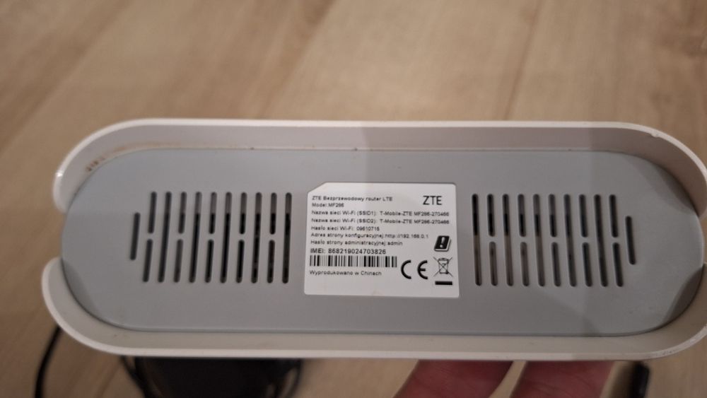 ZTE Bezprzewodowy router LTE ZTE Model MF286 T-Mobile - brak sim lock