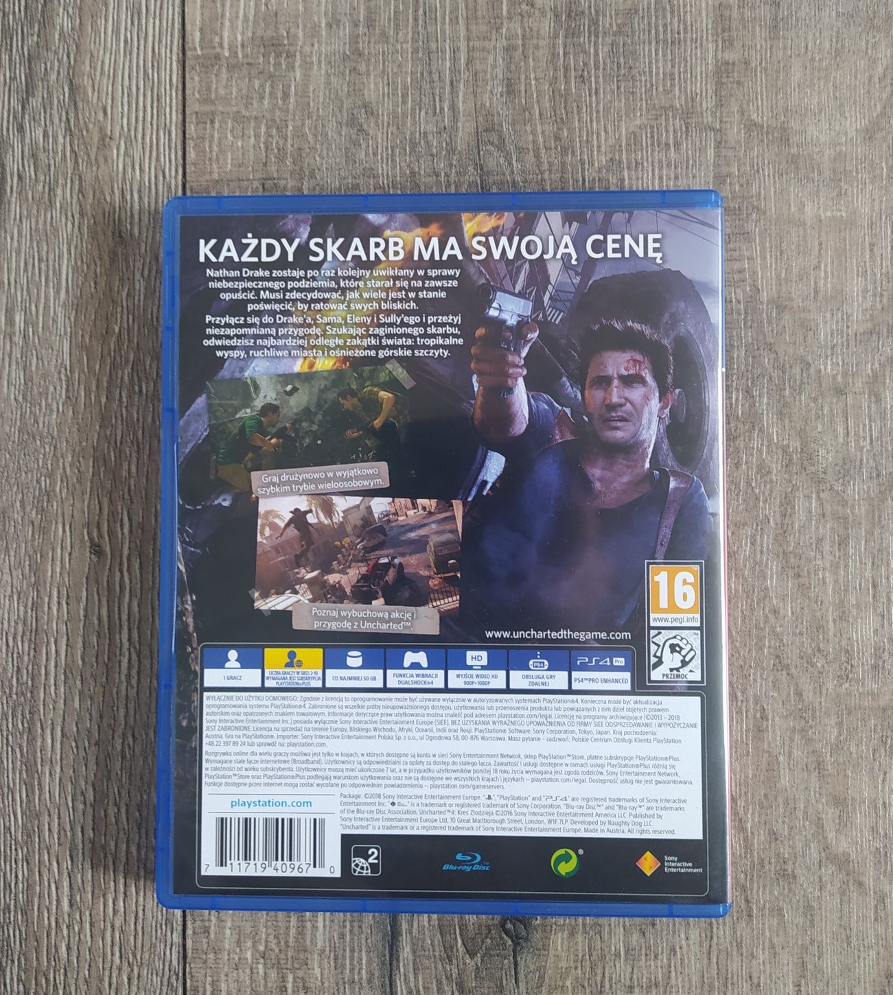 Gra PS4 Uncharted 4 PL Wysyłka