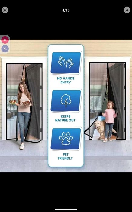 Cortina protetora magnética