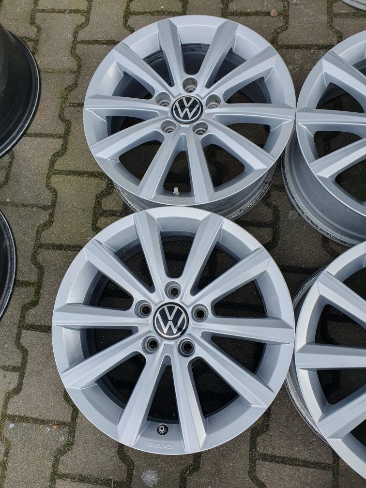 16cali 5x112 VW oryginał 6.5J ET42 z czujnikami ciśnienia.