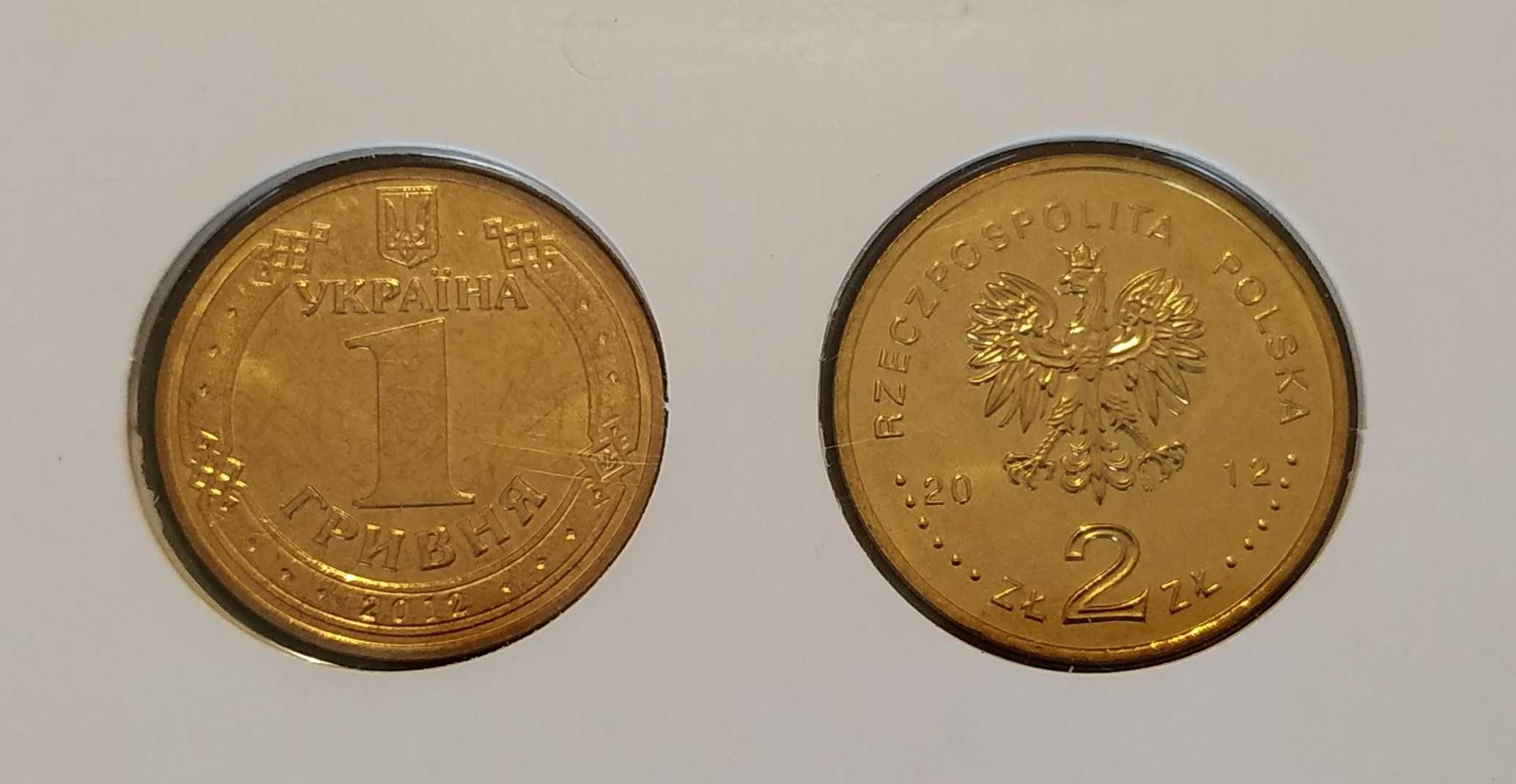 Euro 2012 - moedas comemorativas da Polónia e Ucrânia Coincard