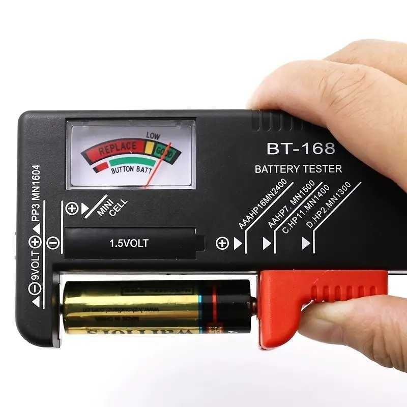 Testador de bateria/pilhas universal BT-168, Novo.