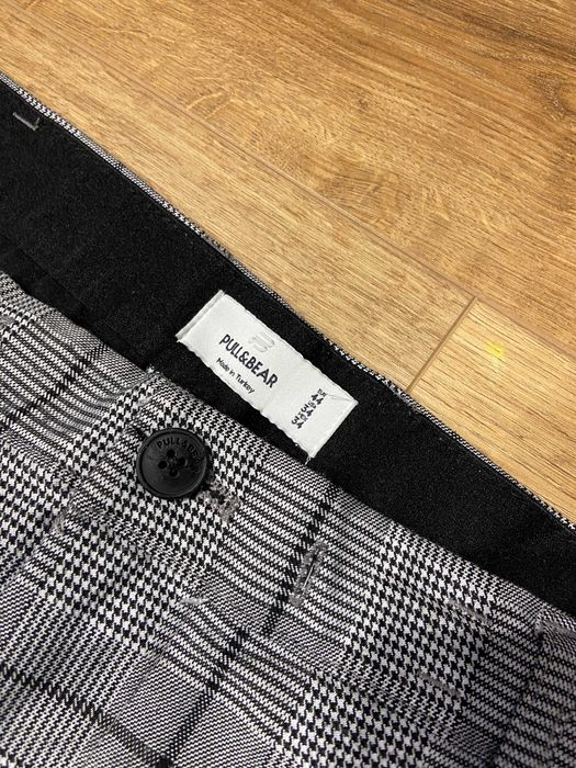 4 Pary spodni 7/8 męskie krata (Zara, Pull&Bear)