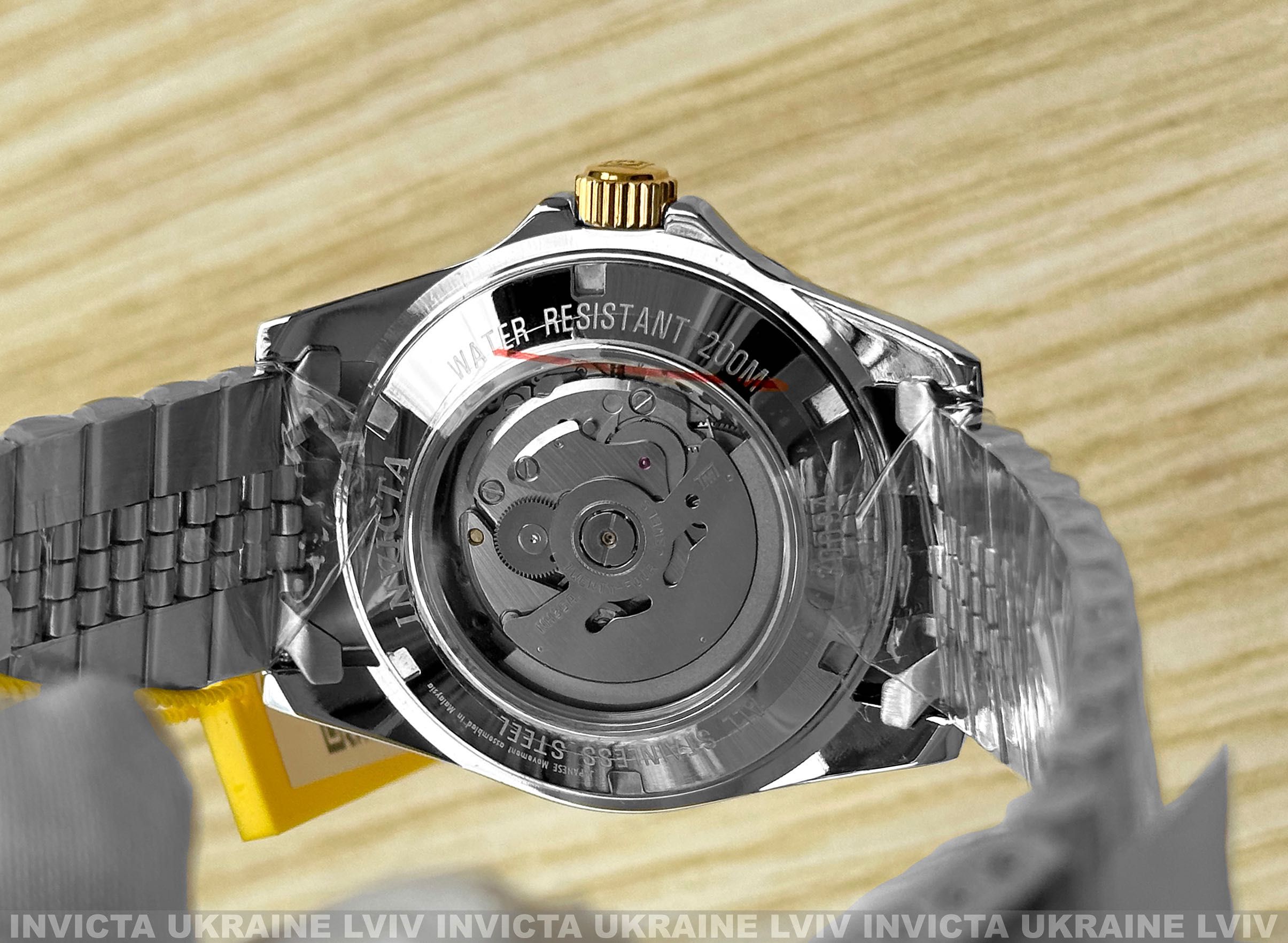 Часы Invicta 30094 Pro Diver 42 мм. Automatic Gold Black 200 MT