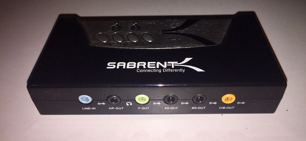 Sabrent Sound Card SND8 8-Channel USB 2.0 External 7.1 Sound Box