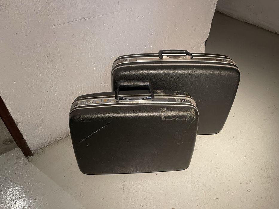 2 malas antigas Samsonite de tamanhos diferentes