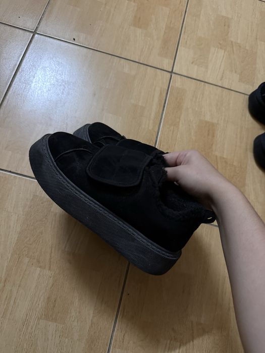 Зимние кеды  замша