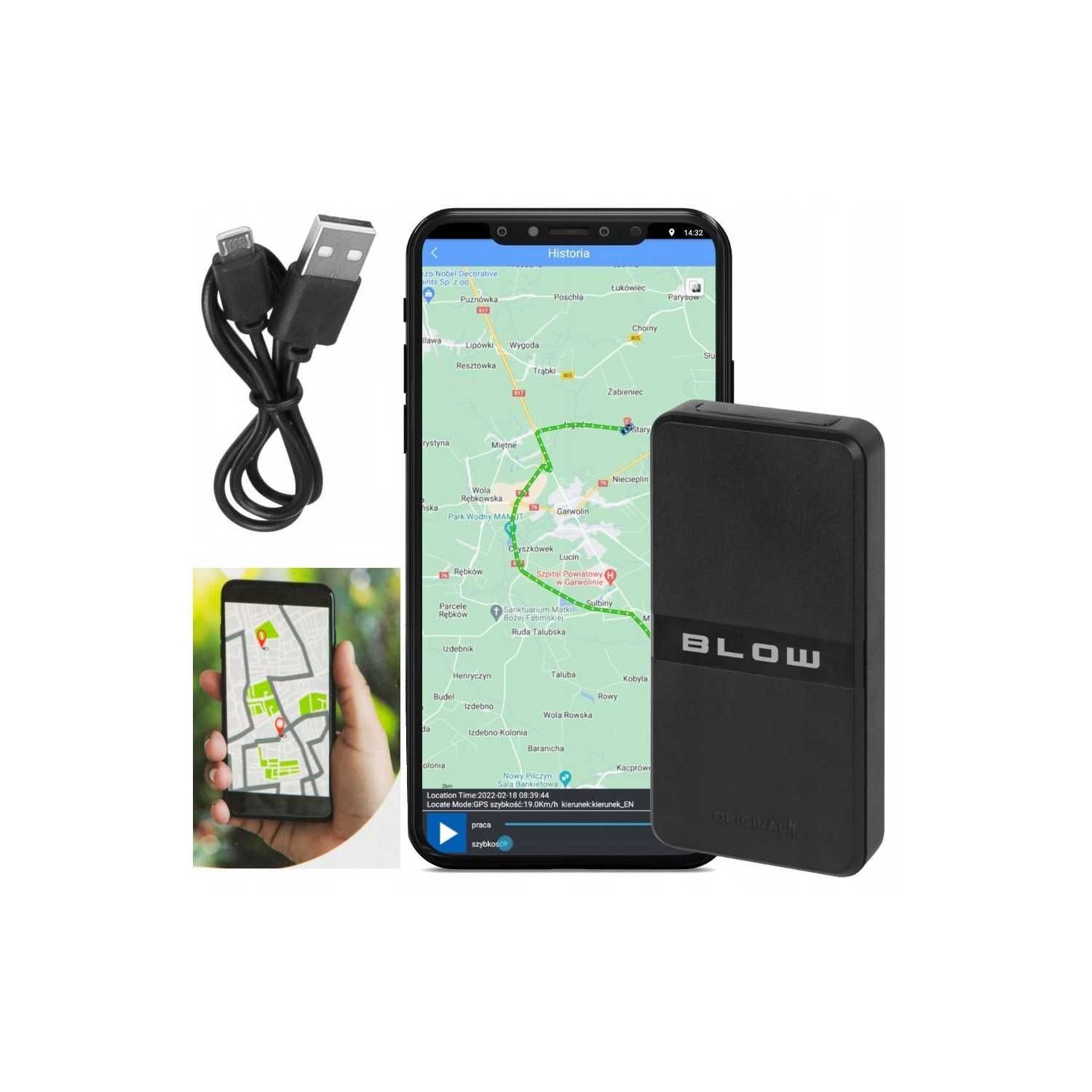 Lokalizator GPS Samochodowy n Magnes 12000mAh Śledzenie Dzieci GSM SIM