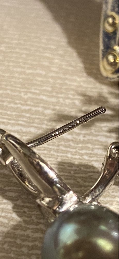 nowe unikatowe kolczyki Majorica prawdziwe perły srebro 925