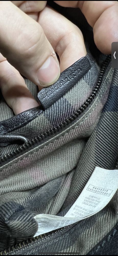 Сумка кожаная на ремне Burberry оригинал номерная