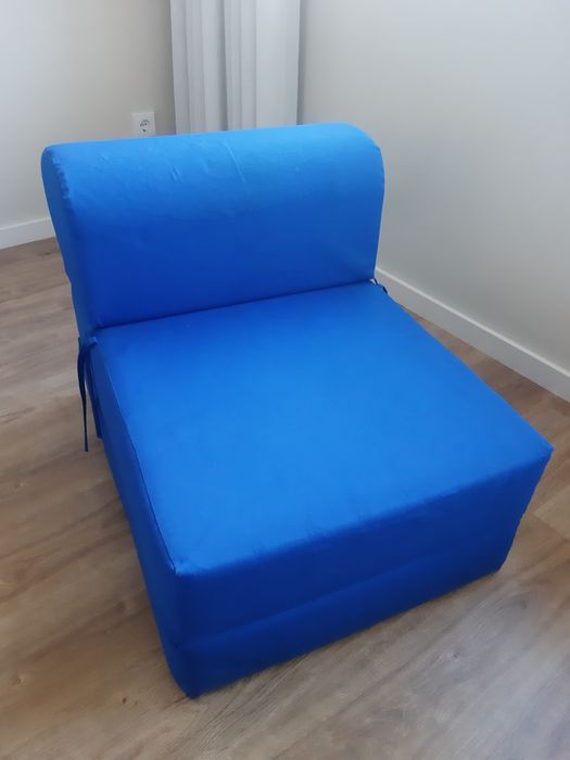 Sofá / cama "cambalhota" azul