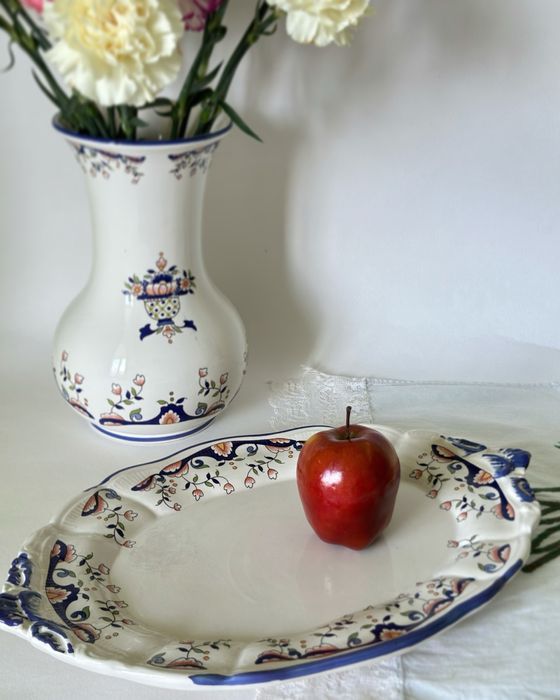 Вінтажний набір. Ваза, блюдо. France