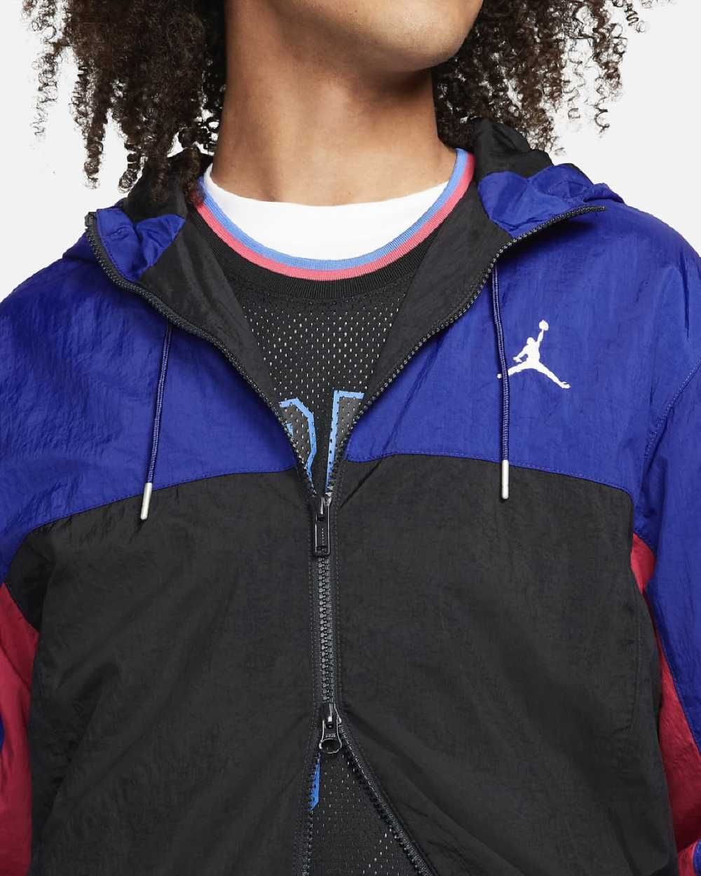 Вітрівка Air Jordan SS22 Colorblock Zipper Long Sleeves Hooded Jacket