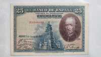 Banknot Hiszpania 25 Pesetas 1928