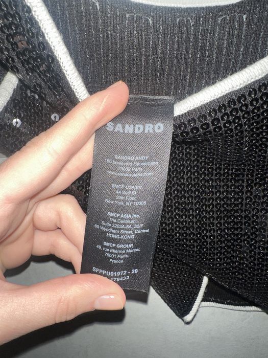 Sandro топ з блискітками