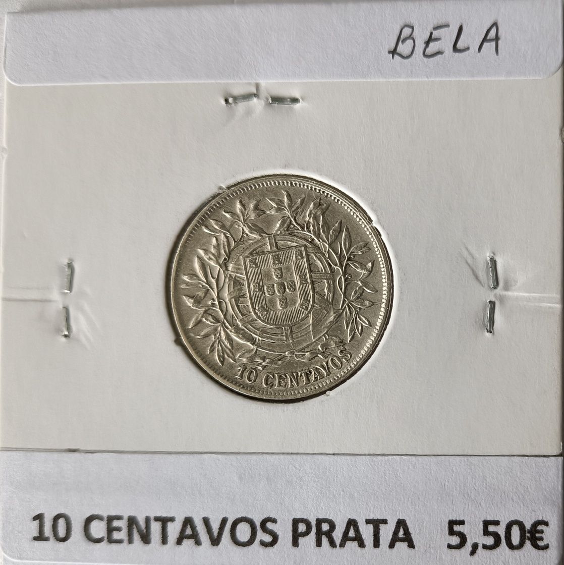 Moedas de 10 Centavos da Primeira e Segunda República portuguesa