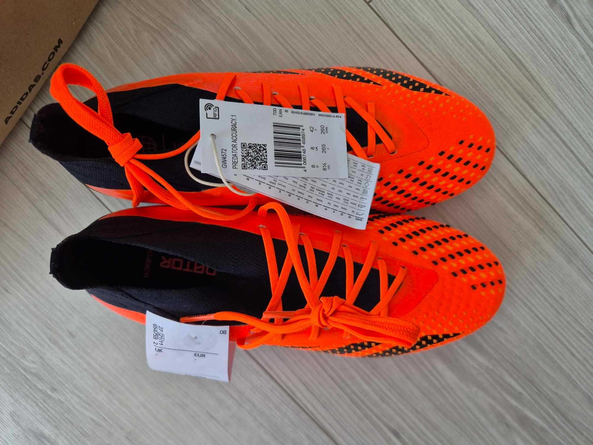Korki profesjonalne adidas Predator Accuracy.1 FG GW4572 rozmiar 42