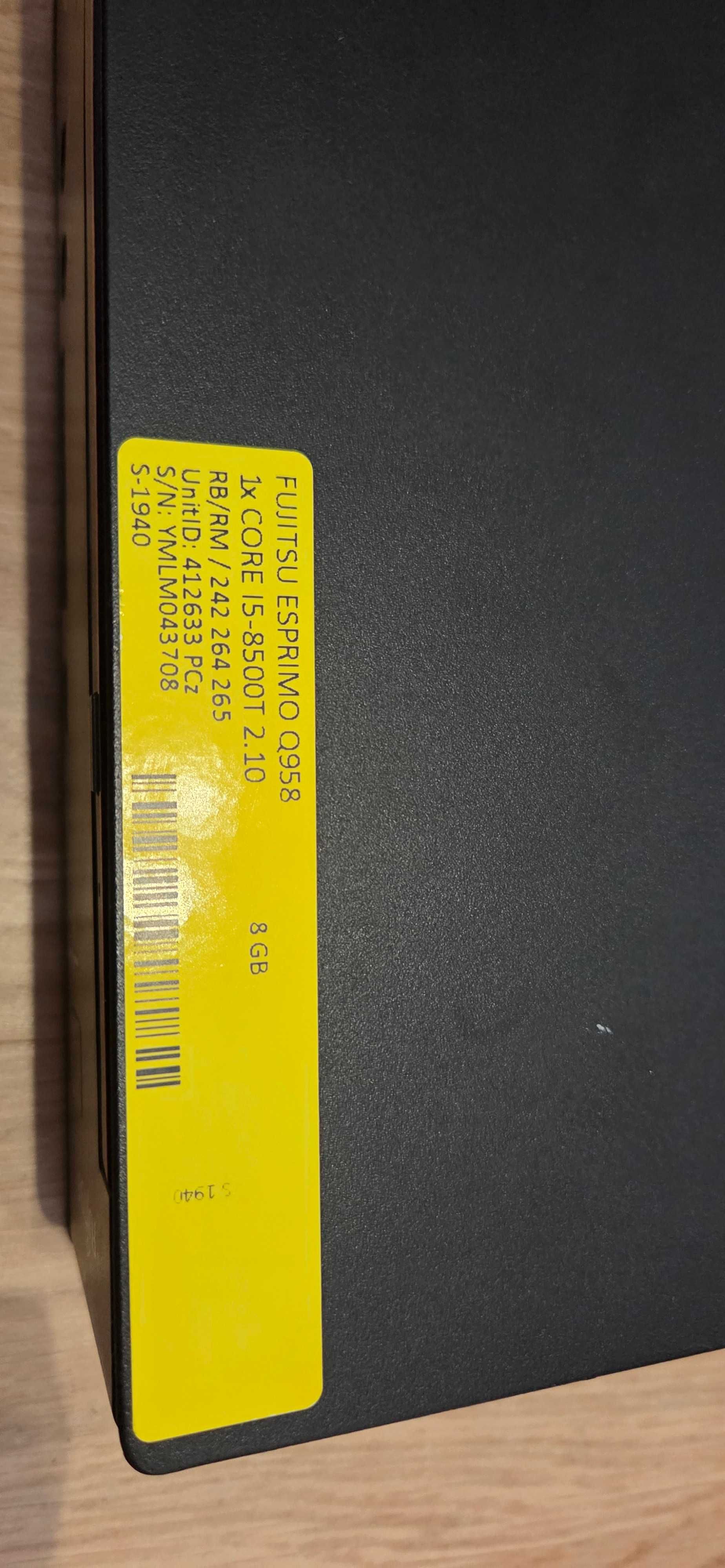 Esprimo Q958 i5-8500T 8GB DDR4 256GB SSD SSD M.2 USB-C TDP 35W