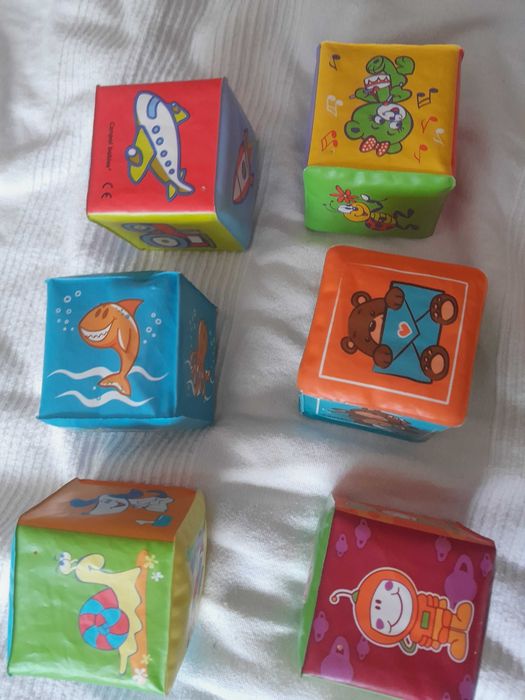 Klocki obrazkowe plastikowe 6 szt