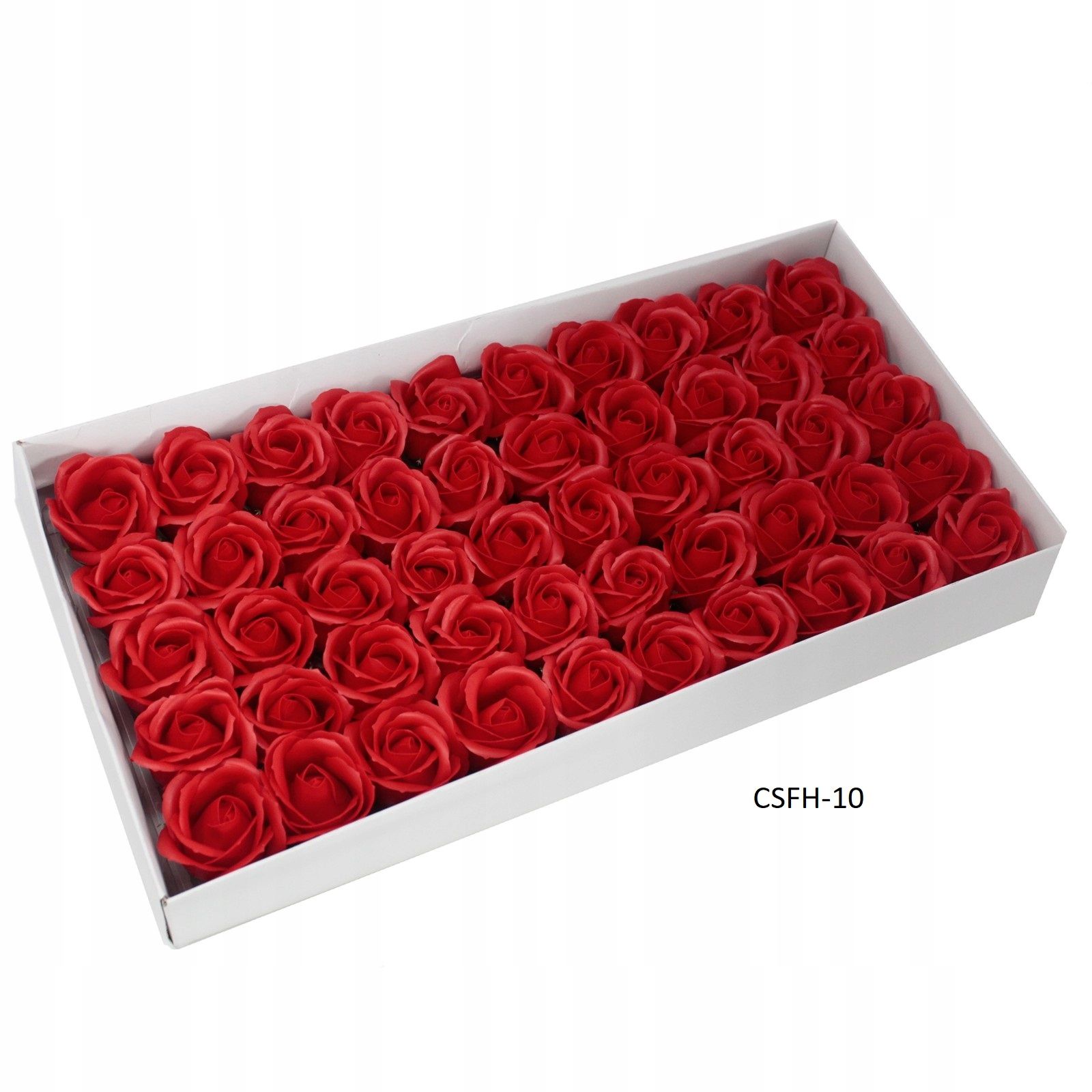 Róże mydlane czerwone 50szt