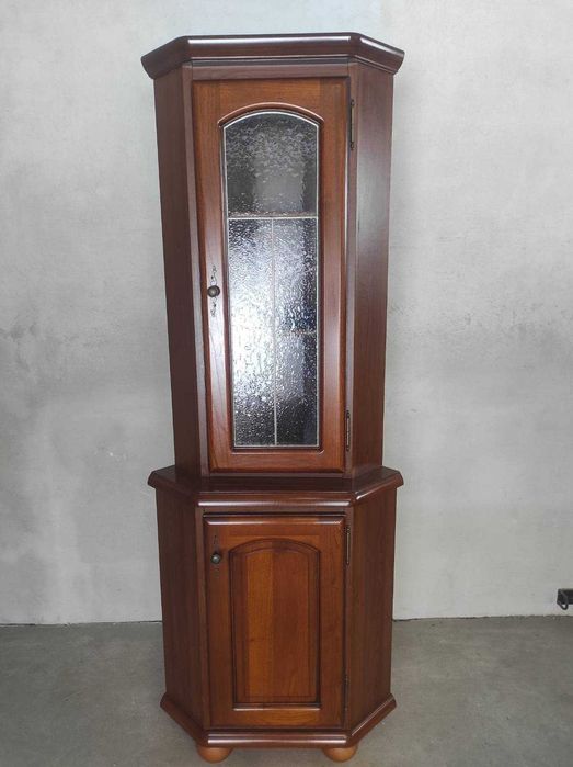 Piękna witryna narożna BRW BAWARIA orzech stan bdb DOWÓZ WYSYŁKA